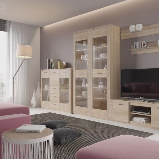 Витрина «Элана», дуб сонома